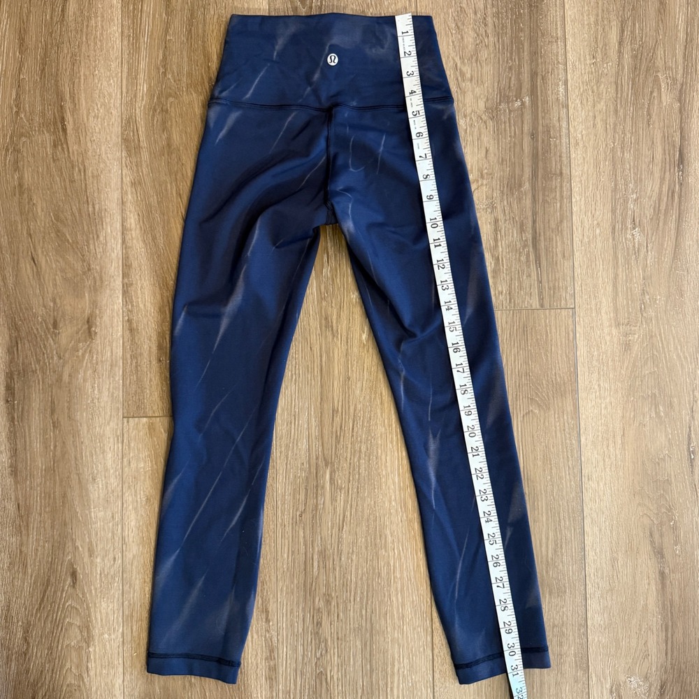 Lululemon Wunder Train High-Rise Crop - Diamond Dye True Navy (Size 2) - Picture 7 of 8